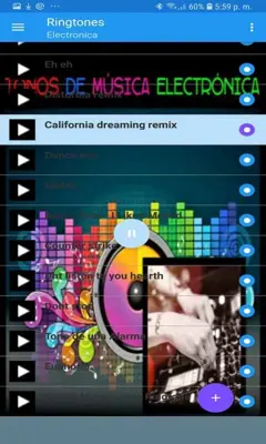 Tonos De Musica Electronica Para Celular android App screenshot 1