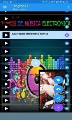 Tonos De Musica Electronica Para Celular android App screenshot 2